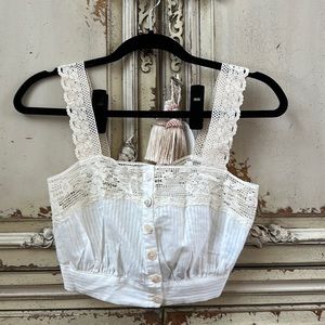 Crop top. Romantic. Like new